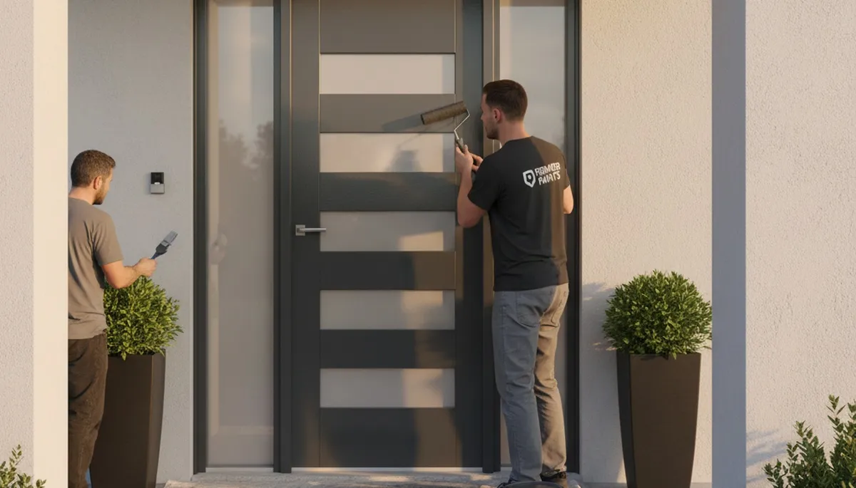 Professional door painting in Philadelphia PA by expert house painters using durable exterior finishes