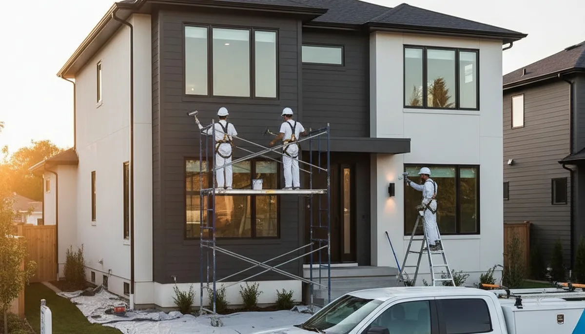 Professional exterior house painting in Philadelphia PA by local painters protecting home siding
