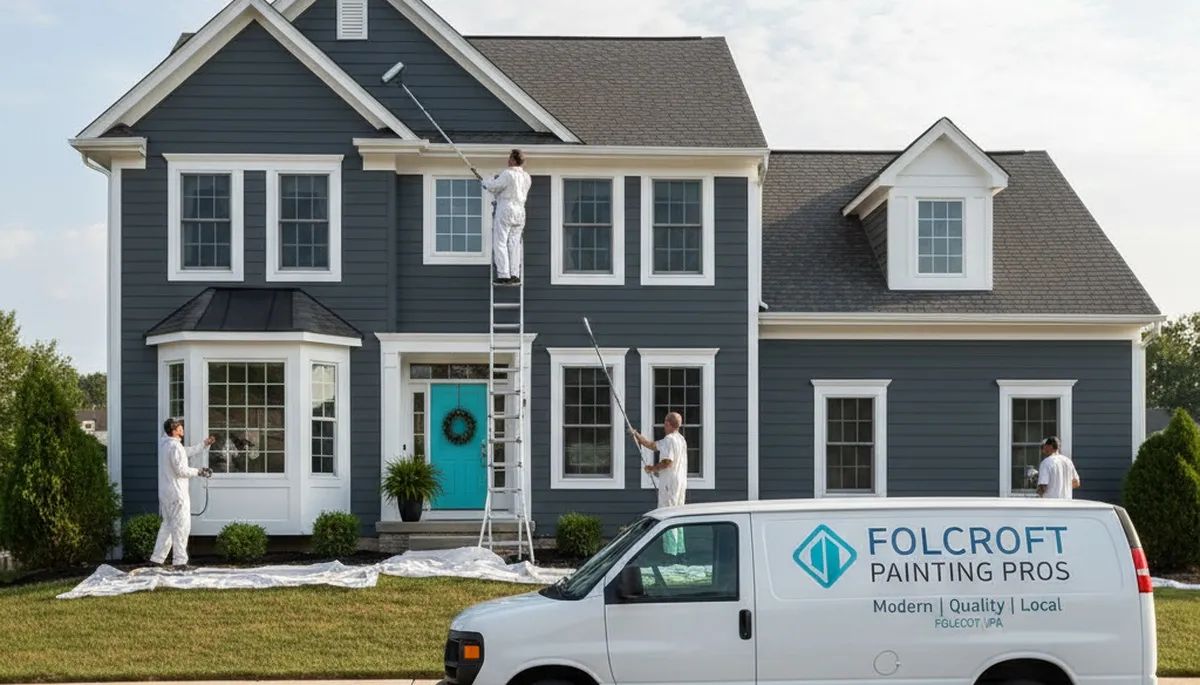Professional house painters in Philadelphia PA painting residential exterior siding