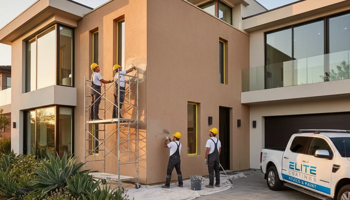 Stucco repair experts restoring cracked exterior walls in Philadelphia, PA homes